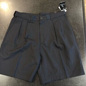 Men's PGA Tour Pleated Golf Shorts, NWT, Black, size 34